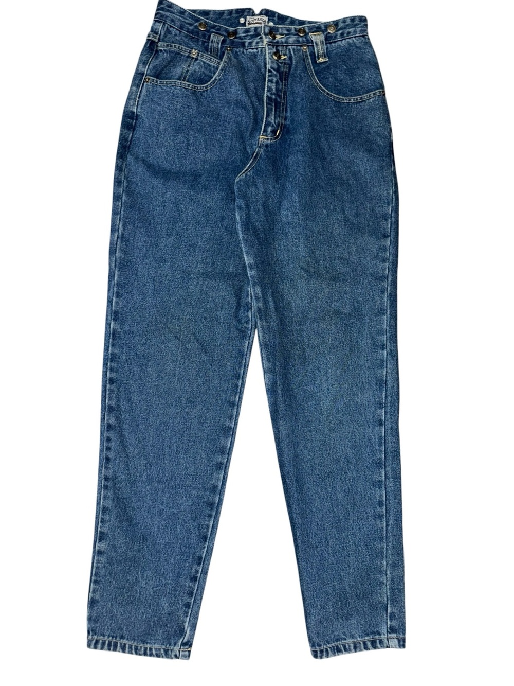 Vintage Sostanza Workwear High Rise 100% Cotton Straight Leg Jeans 11/12